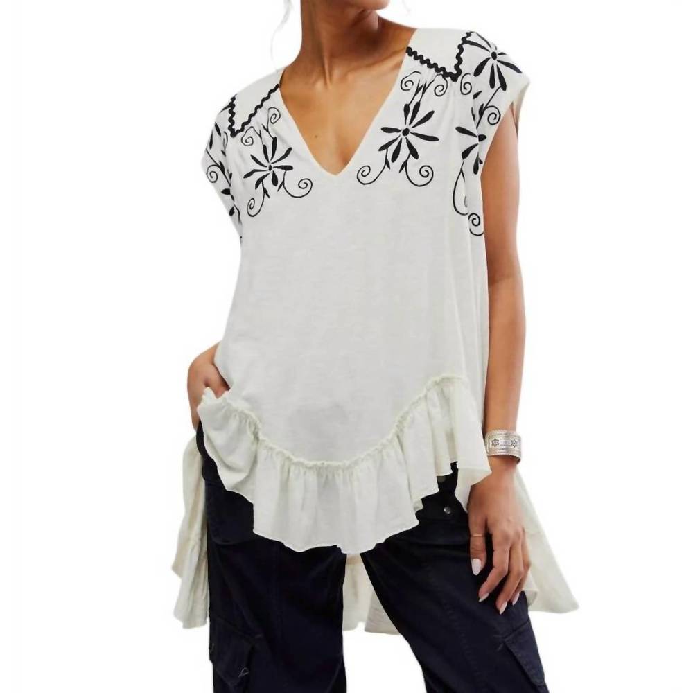 🤍Free People Oaxaca Embroidered Tunic Top NWT medium